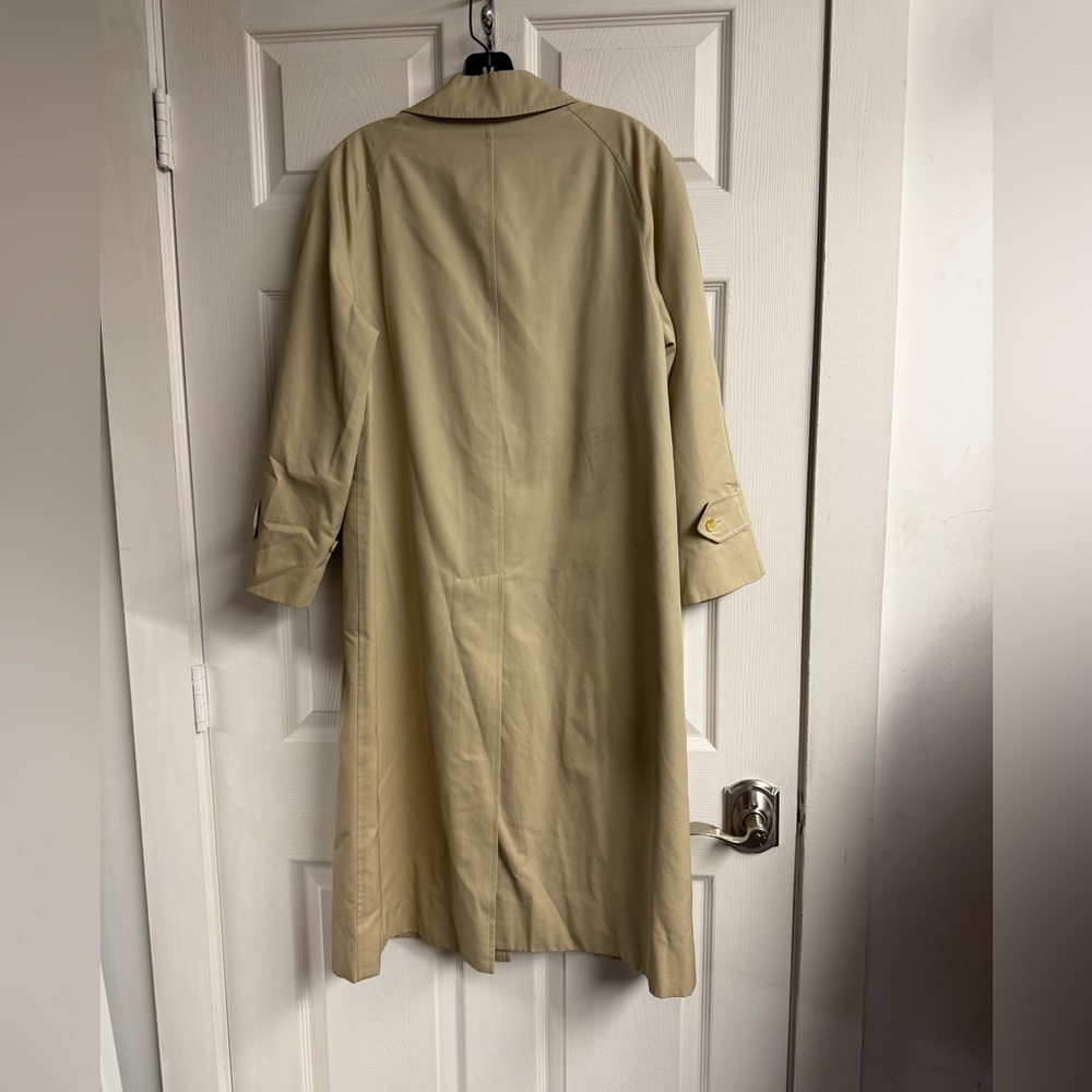 Burberrys England Long Trench Coat With Nova Check Pattern - Picture 2 of 7
